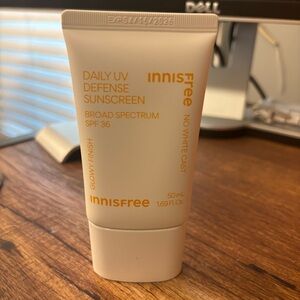 Innisfree Daily UV Defense Sunscreen SPF 36 – Brand New, unopened (1.69 fl oz)